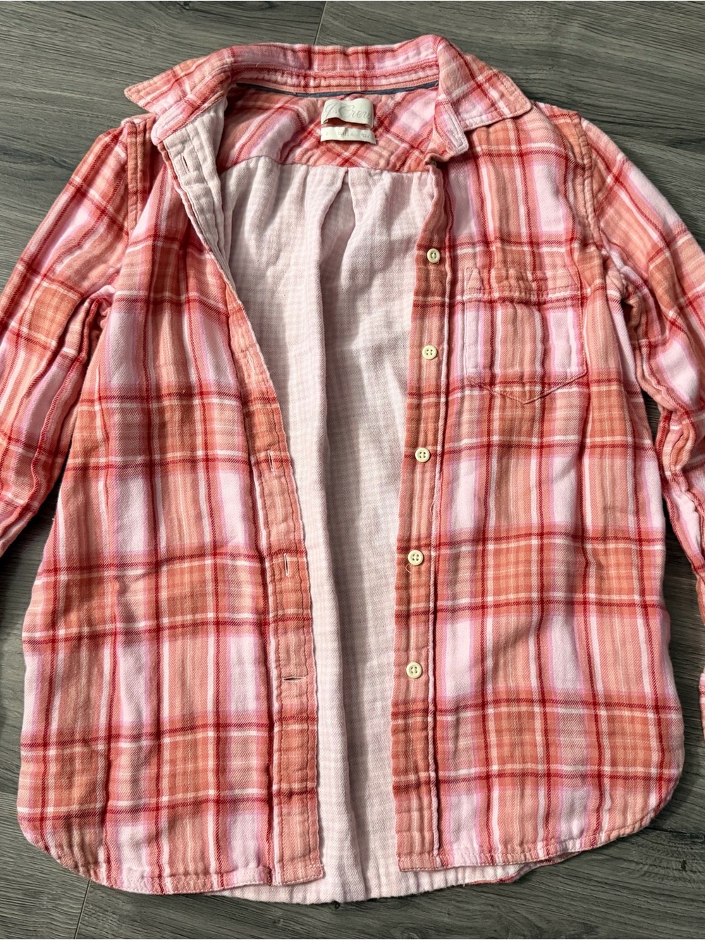 J. Crew Classic-Fit Shirt In Blush Tartan - Womens